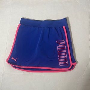 Puma Blue & Pink Stripe Skort, Size Small